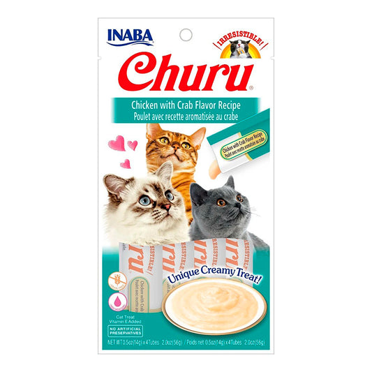Churu Pollo y Cangrejo para gatos