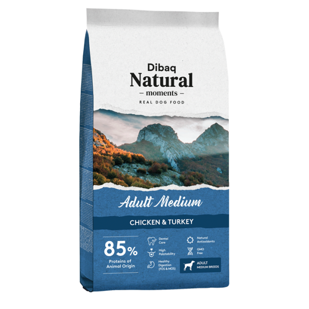 Dibaq Natural Moments - Adulto Medium (Pienso para perros)