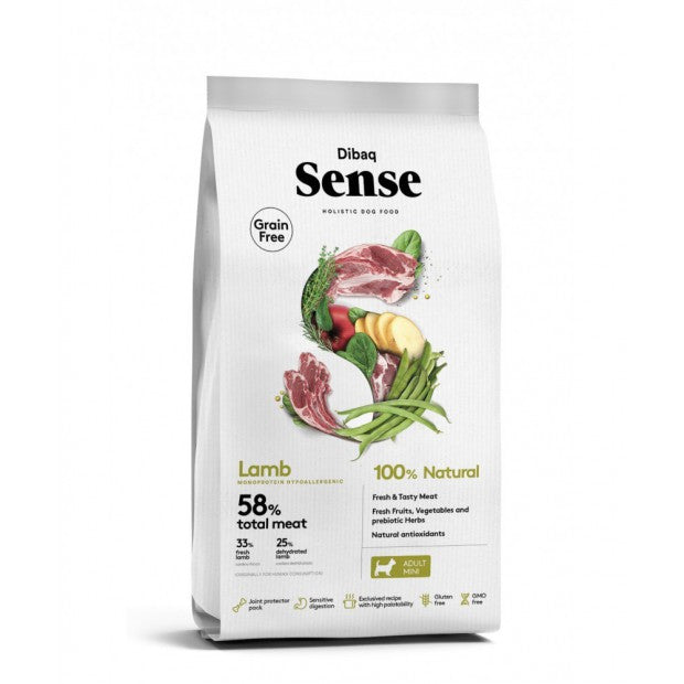 Dibaq Sense Grain Free - Cordero Mini (Pienso para perros)