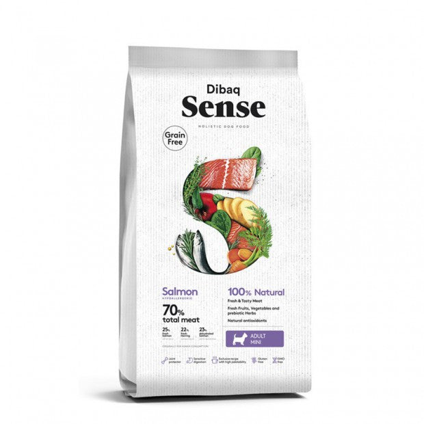 Dibaq Sense Grain Free - Salmón Mini (Pienso para perros)